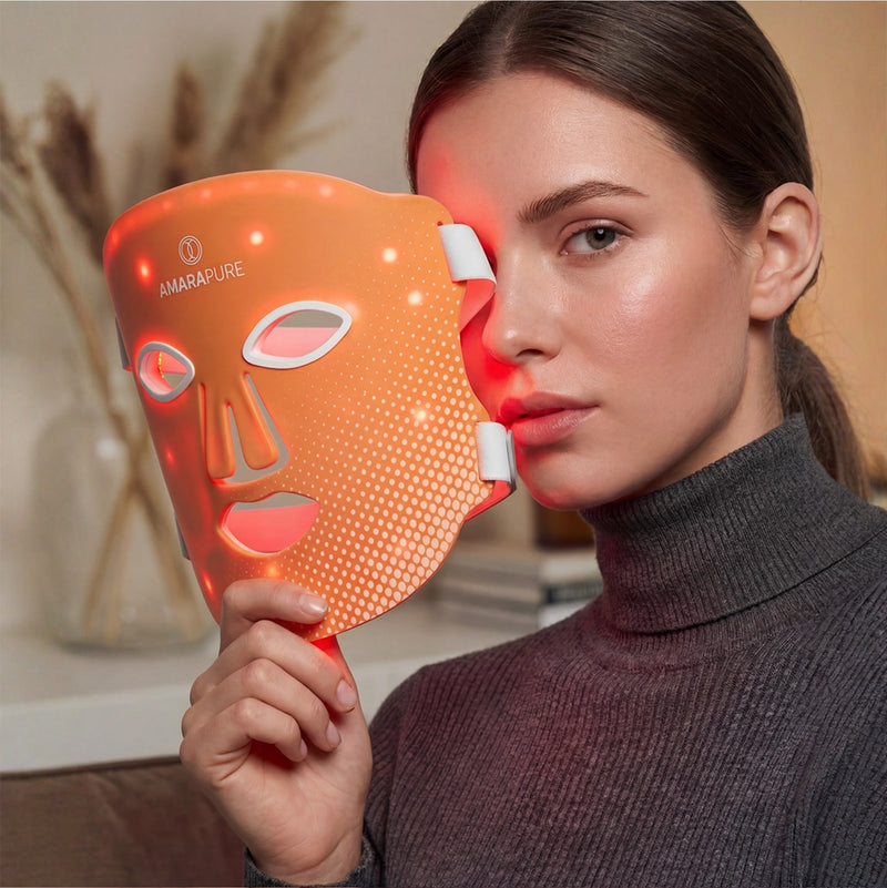 Coup de pouce beauté à la lumière rouge